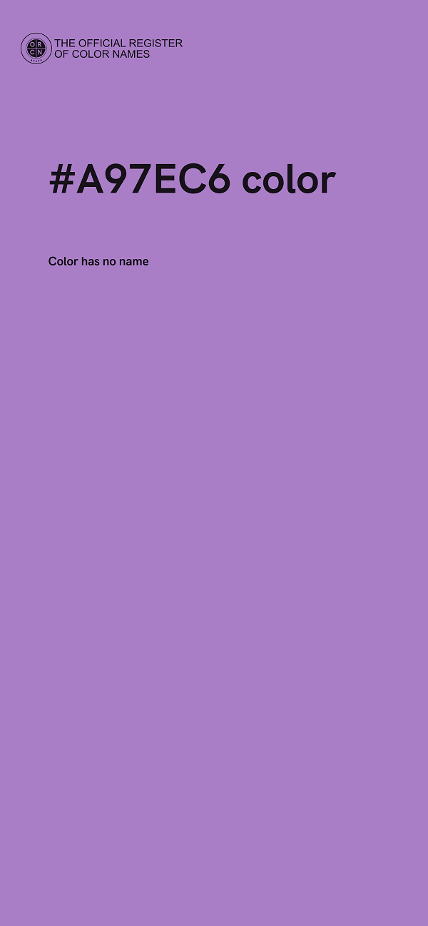 #A97EC6 color image