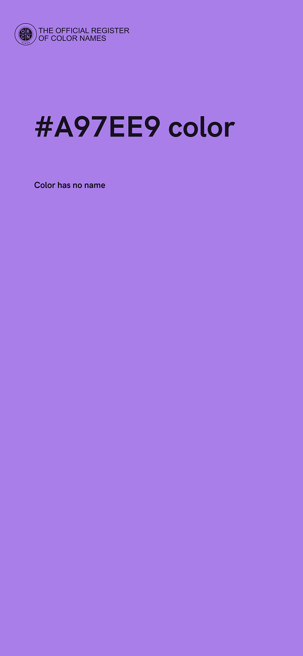 #A97EE9 color image