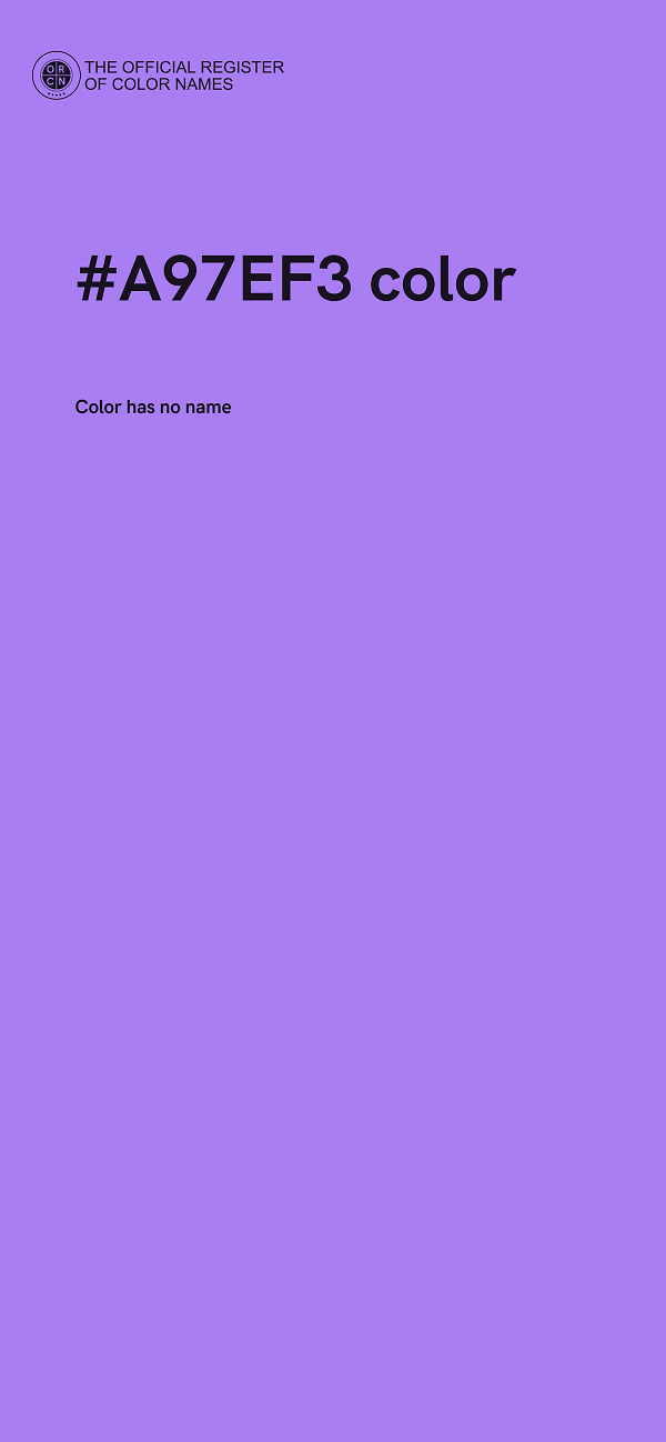 #A97EF3 color image