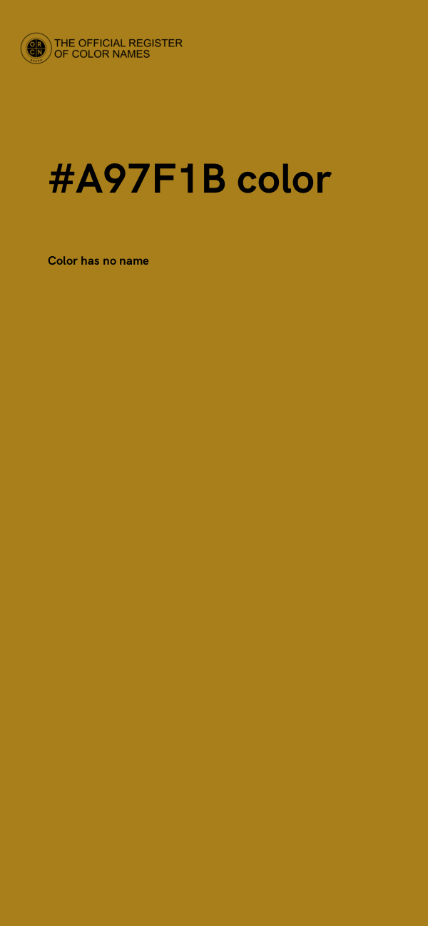 #A97F1B color image