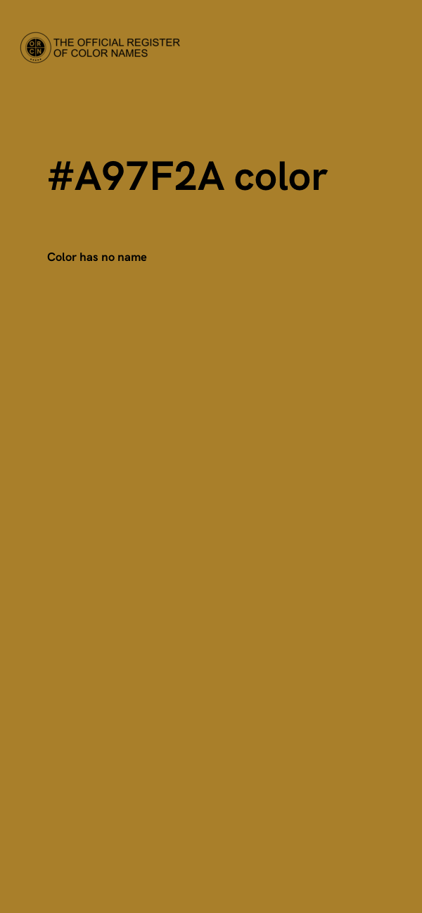 #A97F2A color image