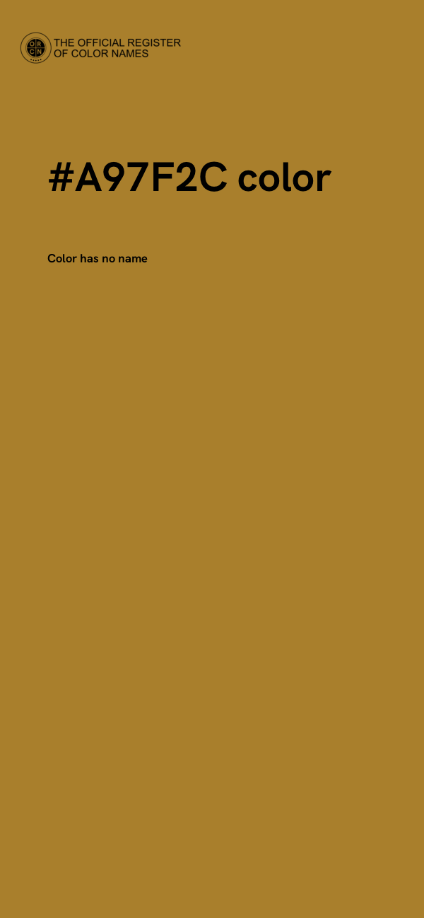 #A97F2C color image
