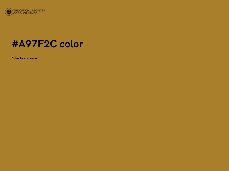 #A97F2C color image