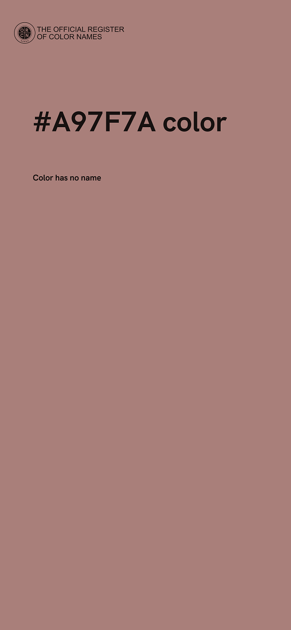 #A97F7A color image