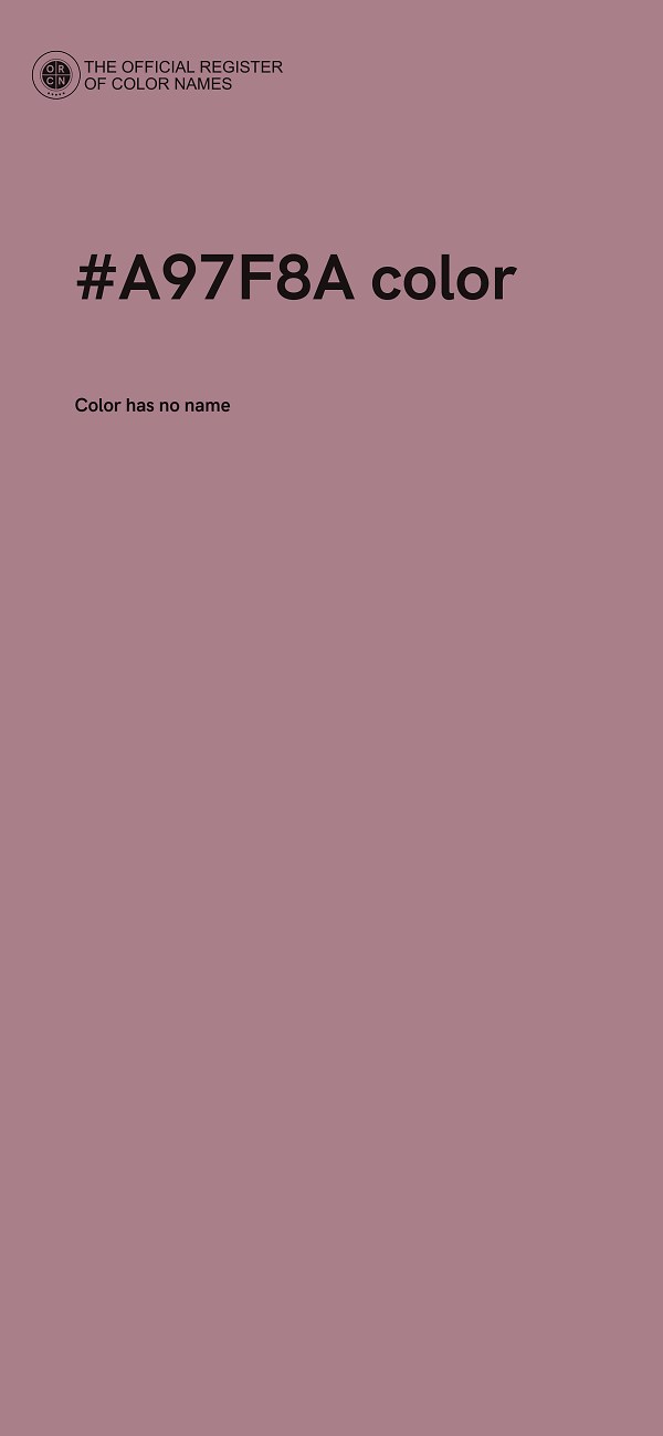 #A97F8A color image