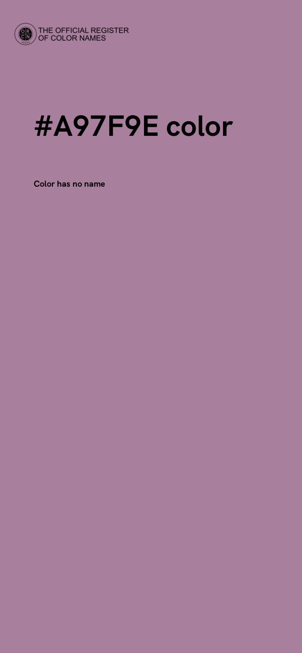 #A97F9E color image