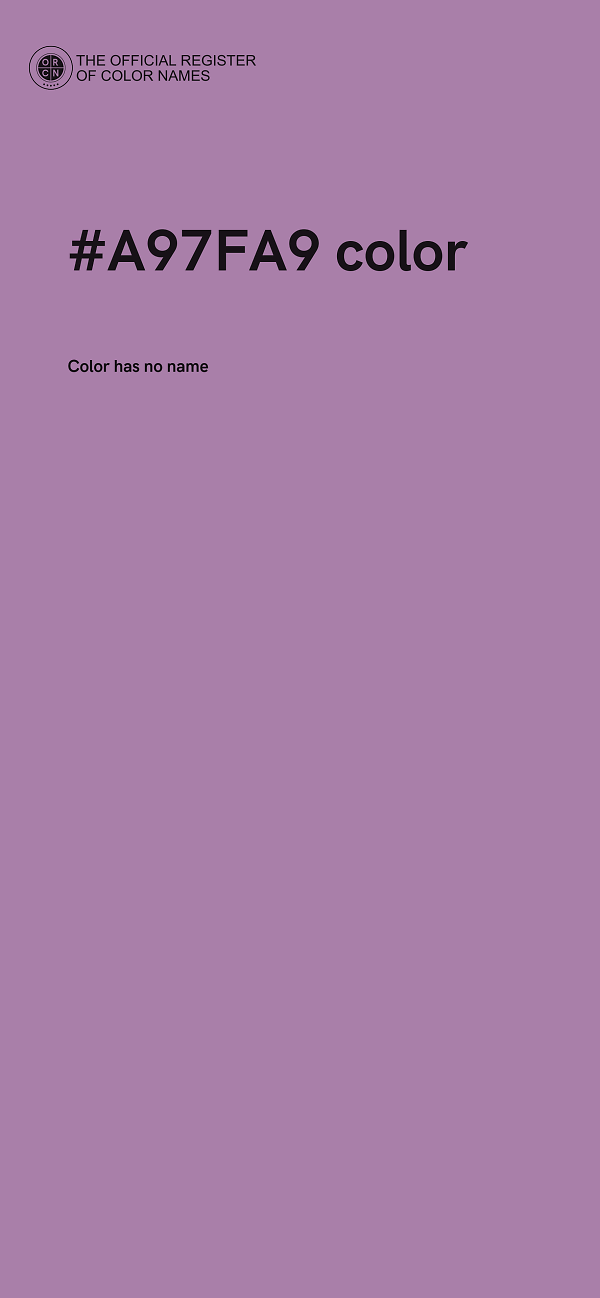 #A97FA9 color image