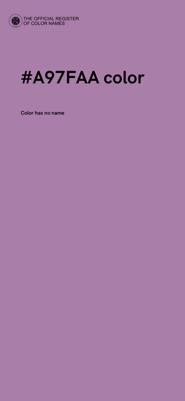 #A97FAA color image