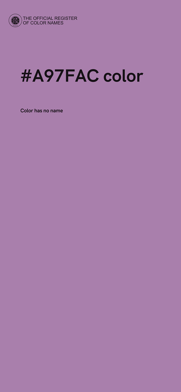 #A97FAC color image