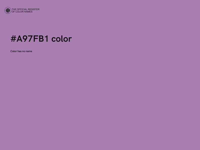 #A97FB1 color image