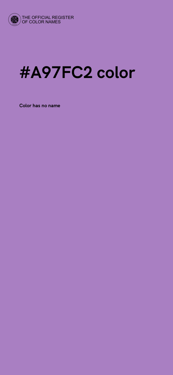 #A97FC2 color image