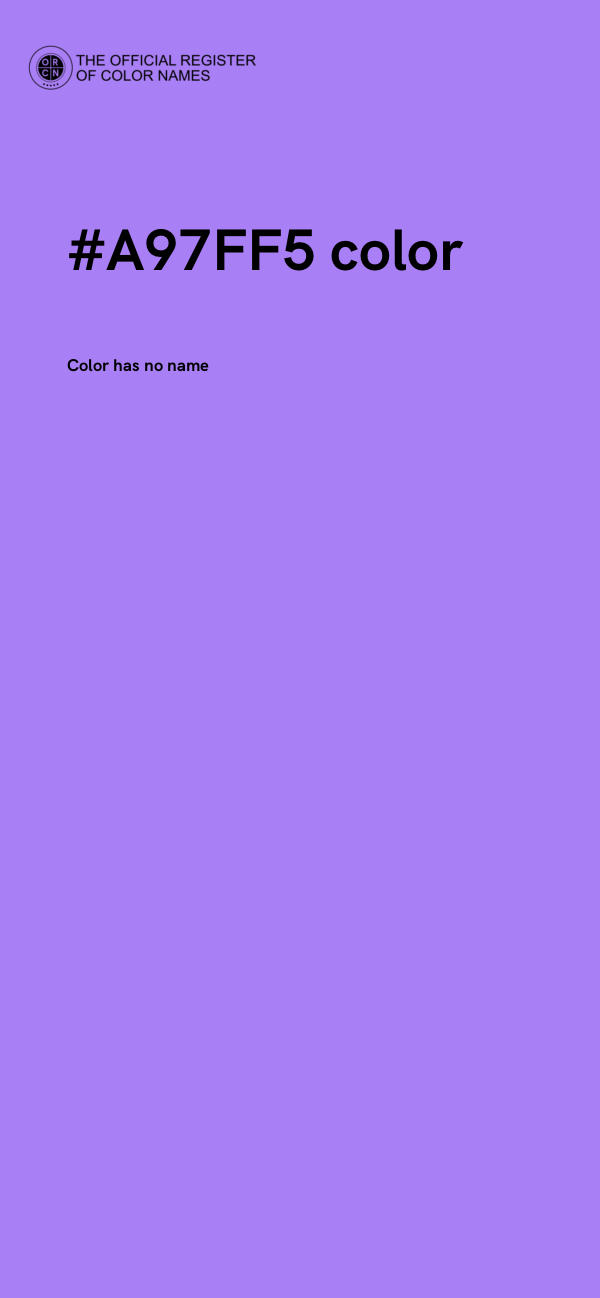 #A97FF5 color image