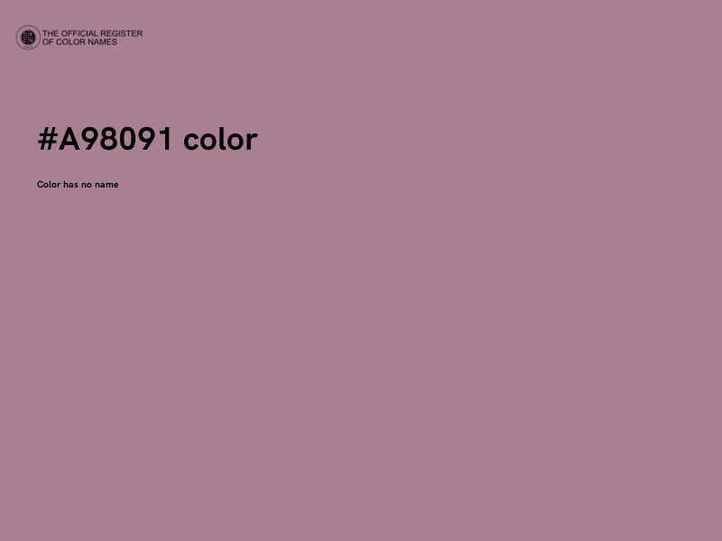 #A98091 color image