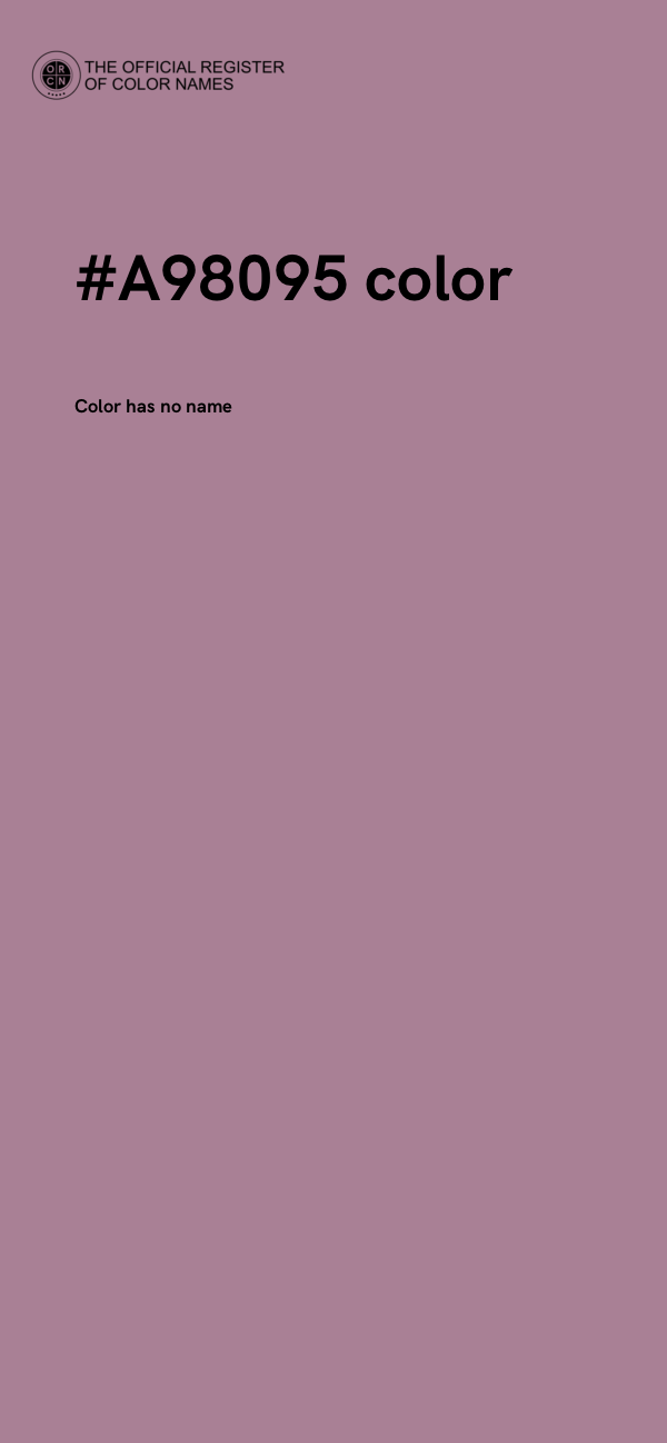 #A98095 color image
