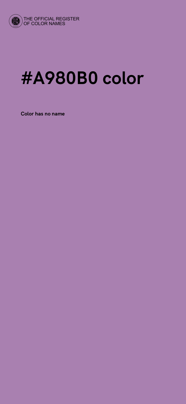 #A980B0 color image