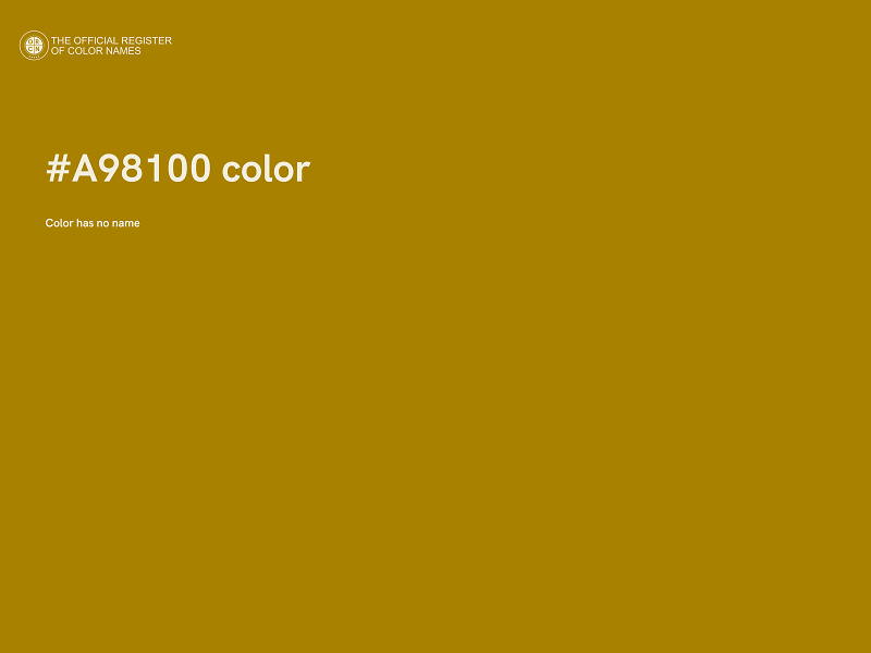 #A98100 color image