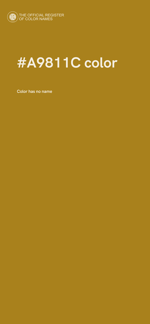 #A9811C color image