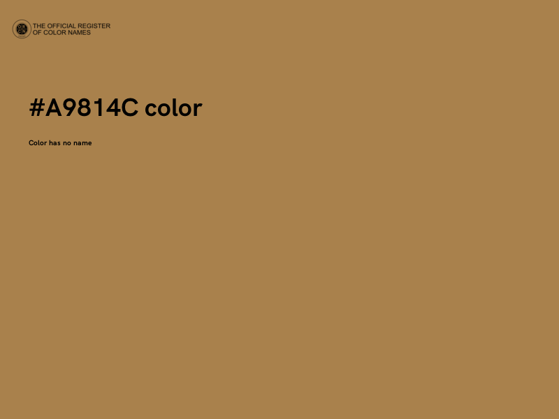 #A9814C color image