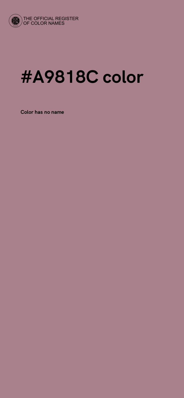 #A9818C color image