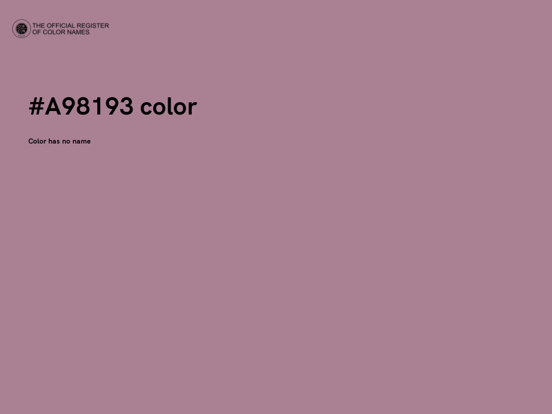 #A98193 color image