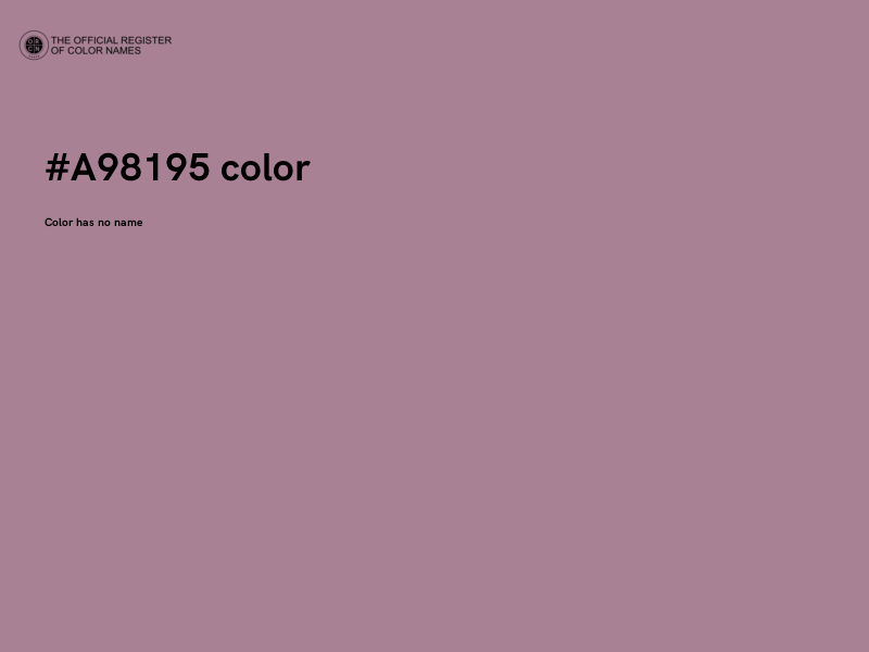 #A98195 color image