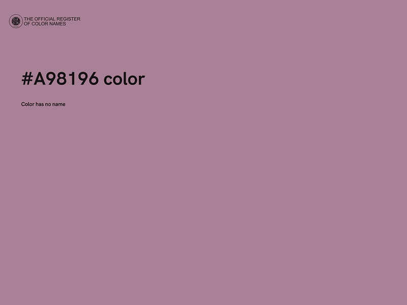 #A98196 color image