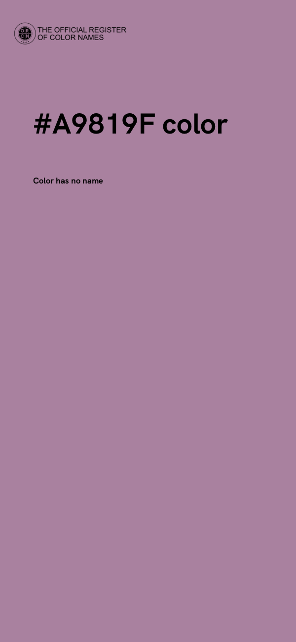 #A9819F color image