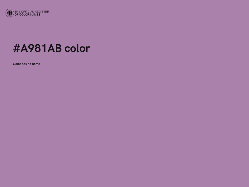 #A981AB color image