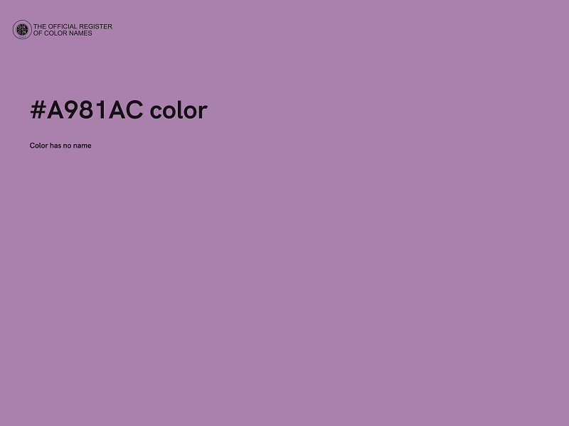 #A981AC color image