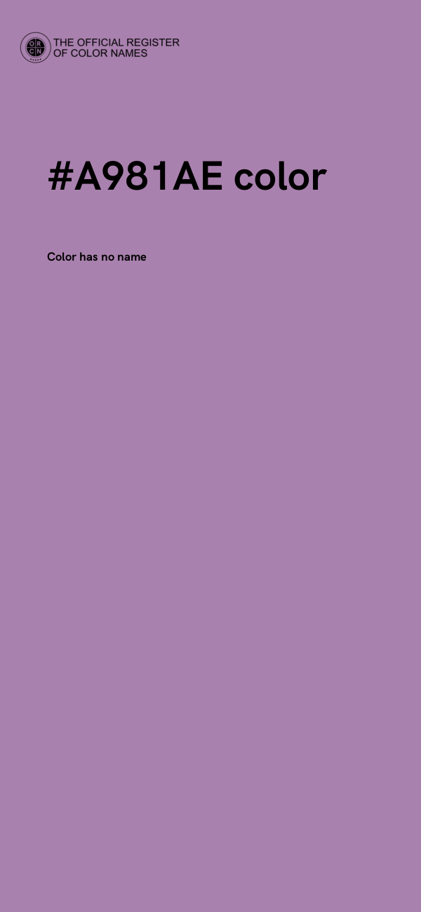 #A981AE color image