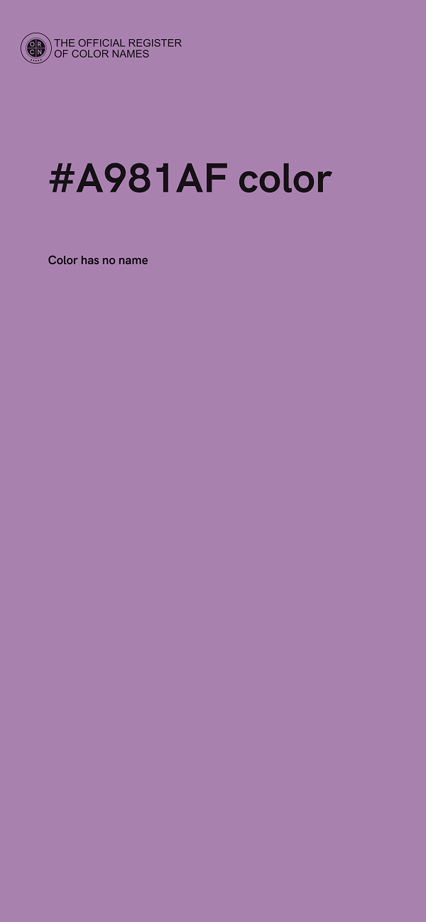 #A981AF color image