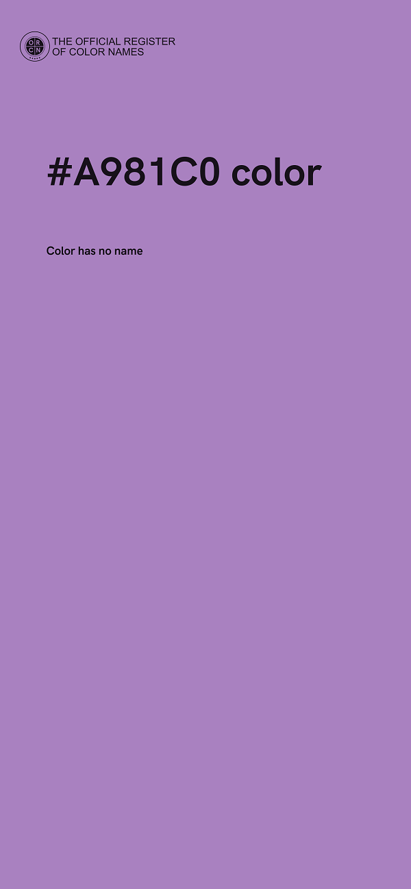 #A981C0 color image