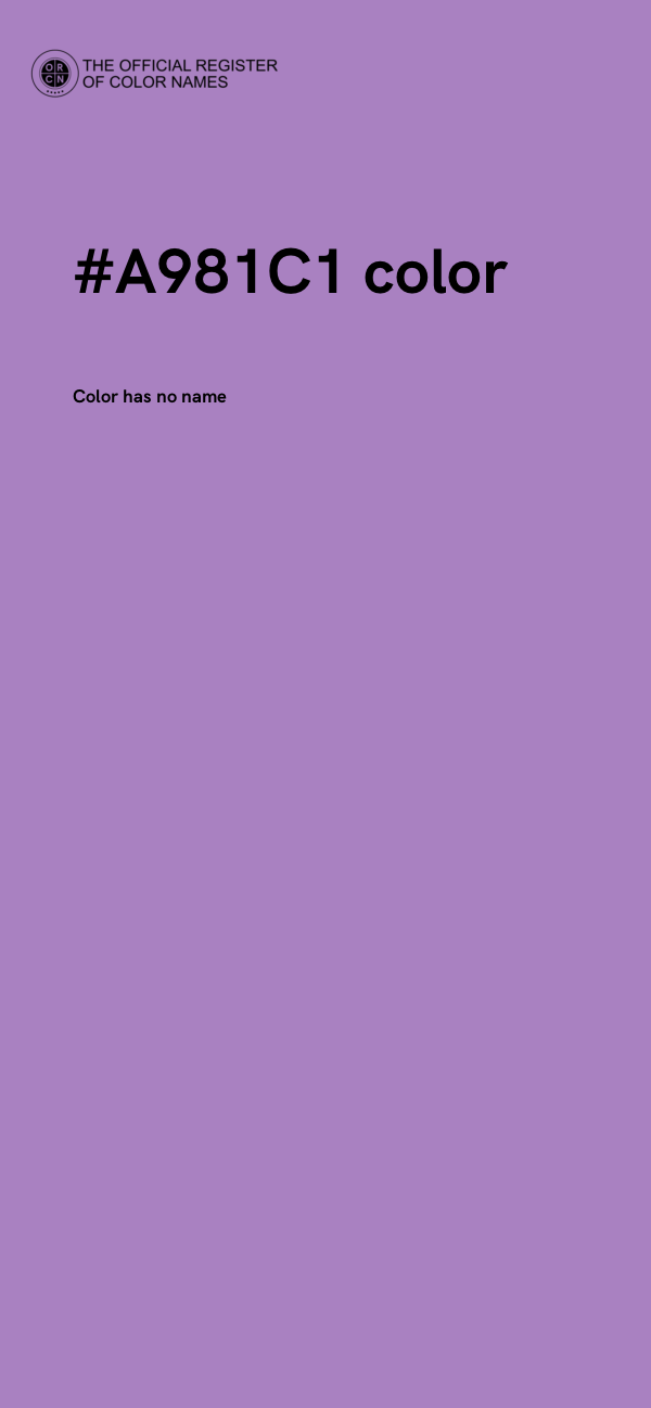 #A981C1 color image