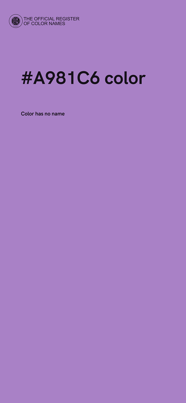 #A981C6 color image