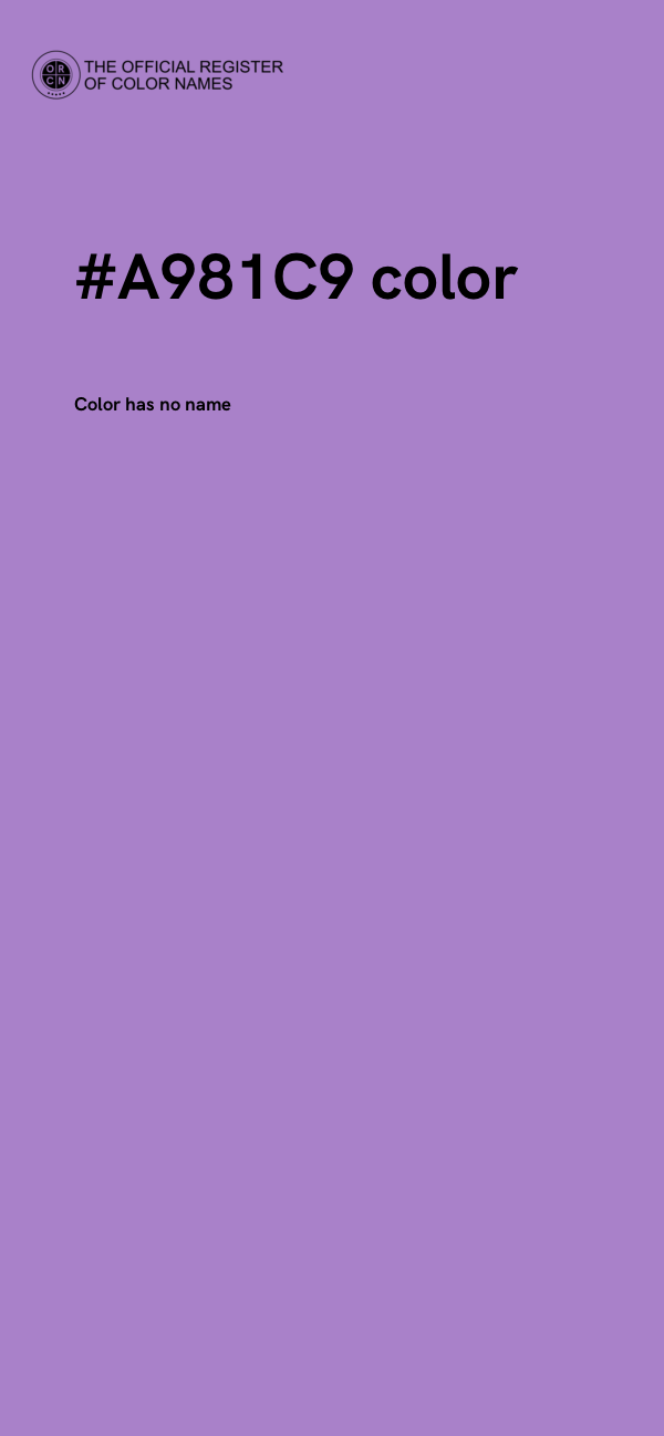 #A981C9 color image