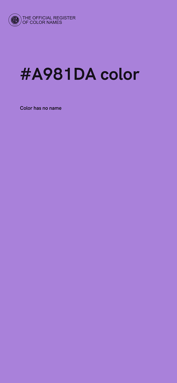 #A981DA color image