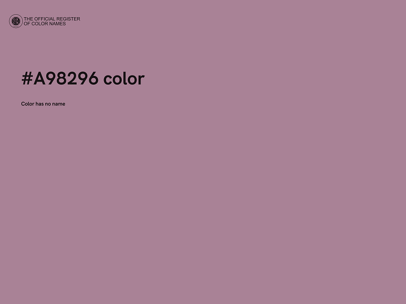 #A98296 color image