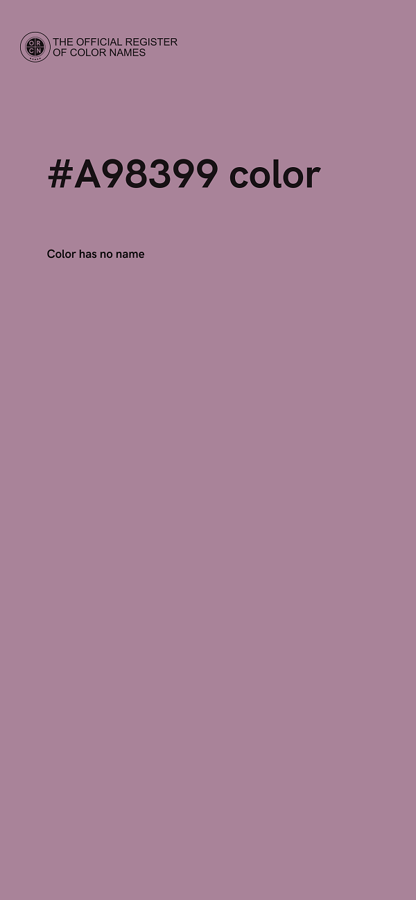 #A98399 color image
