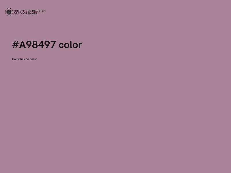 #A98497 color image