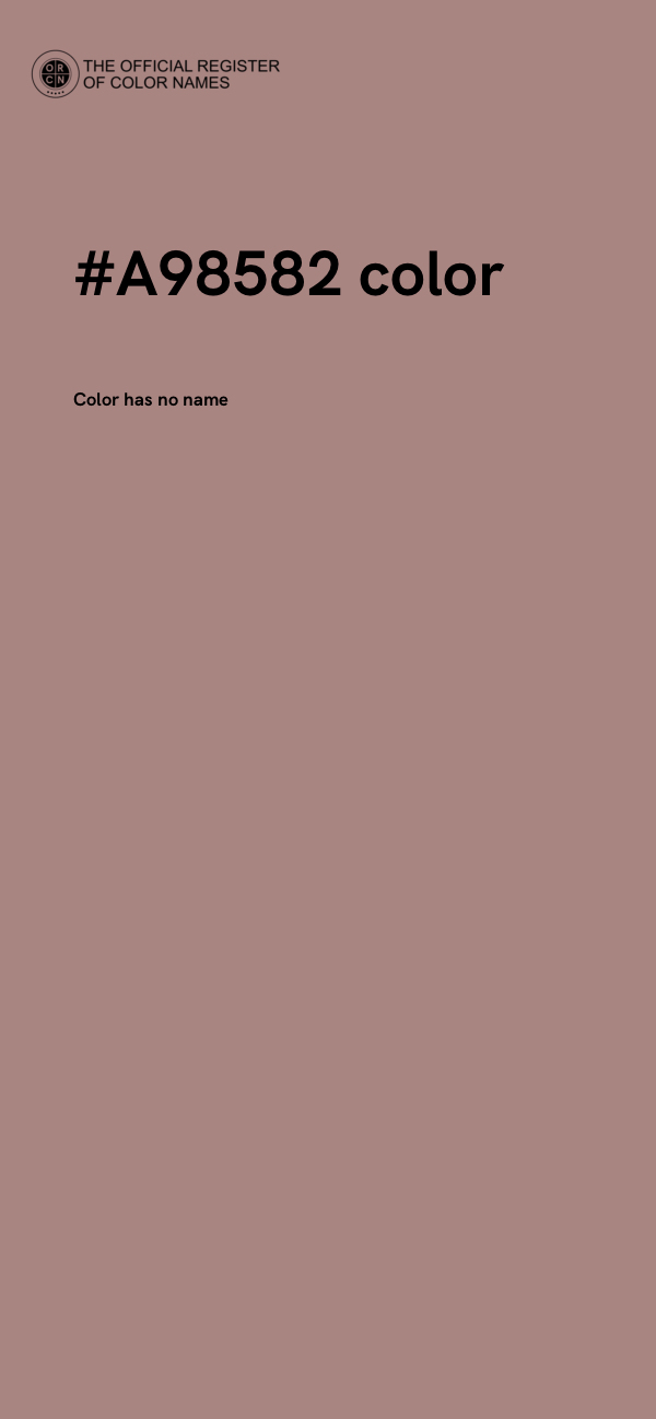 #A98582 color image