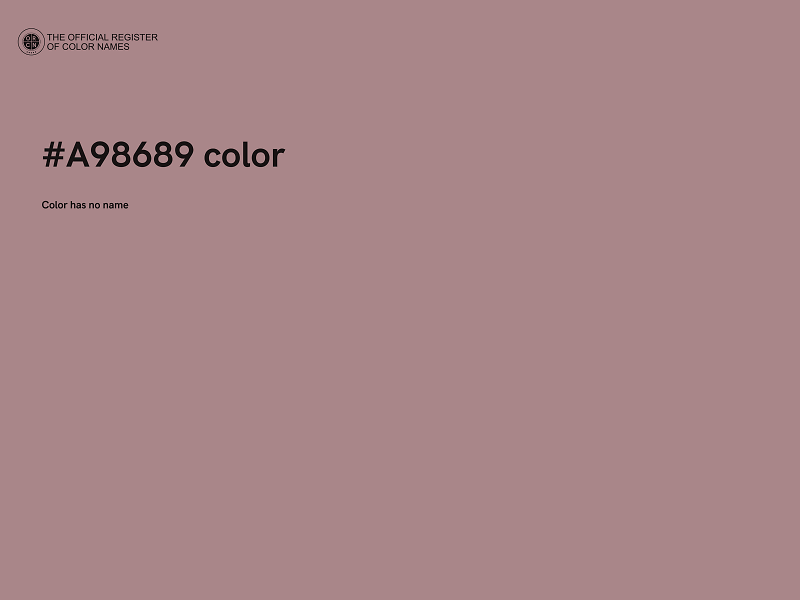 #A98689 color image