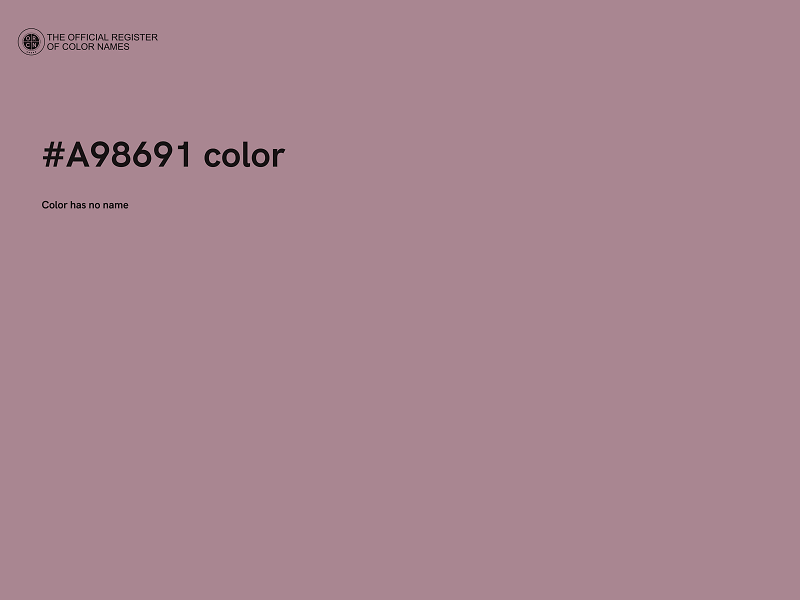 #A98691 color image