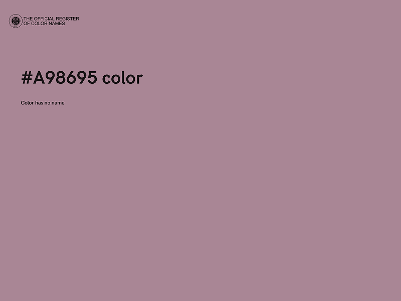 #A98695 color image