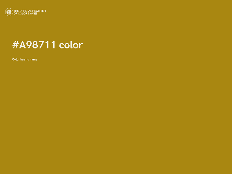 #A98711 color image