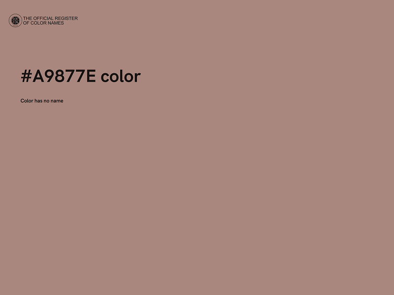 #A9877E color image