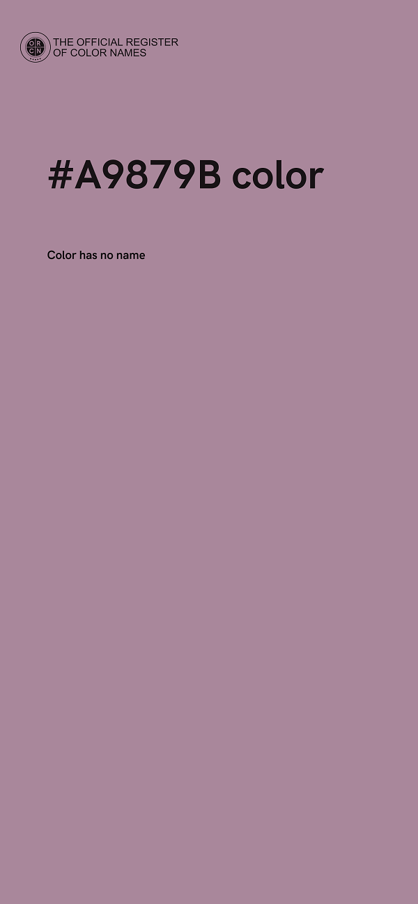 #A9879B color image