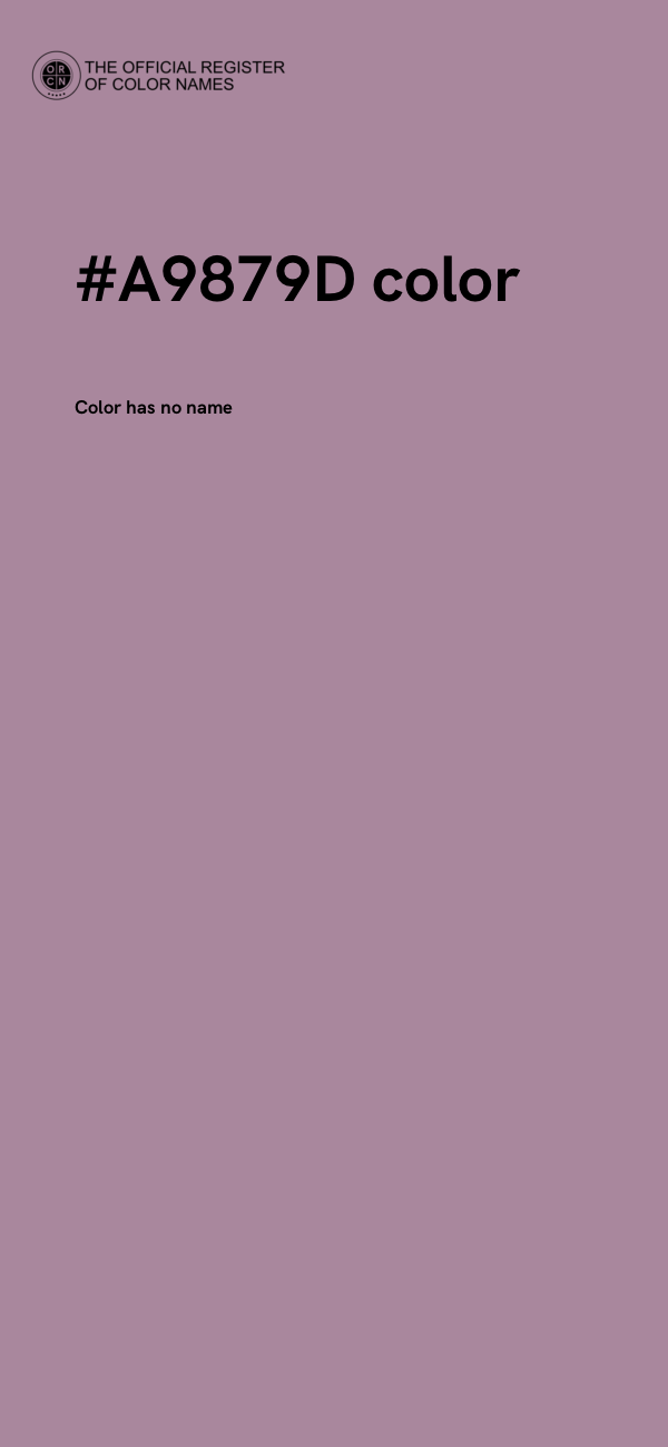 #A9879D color image