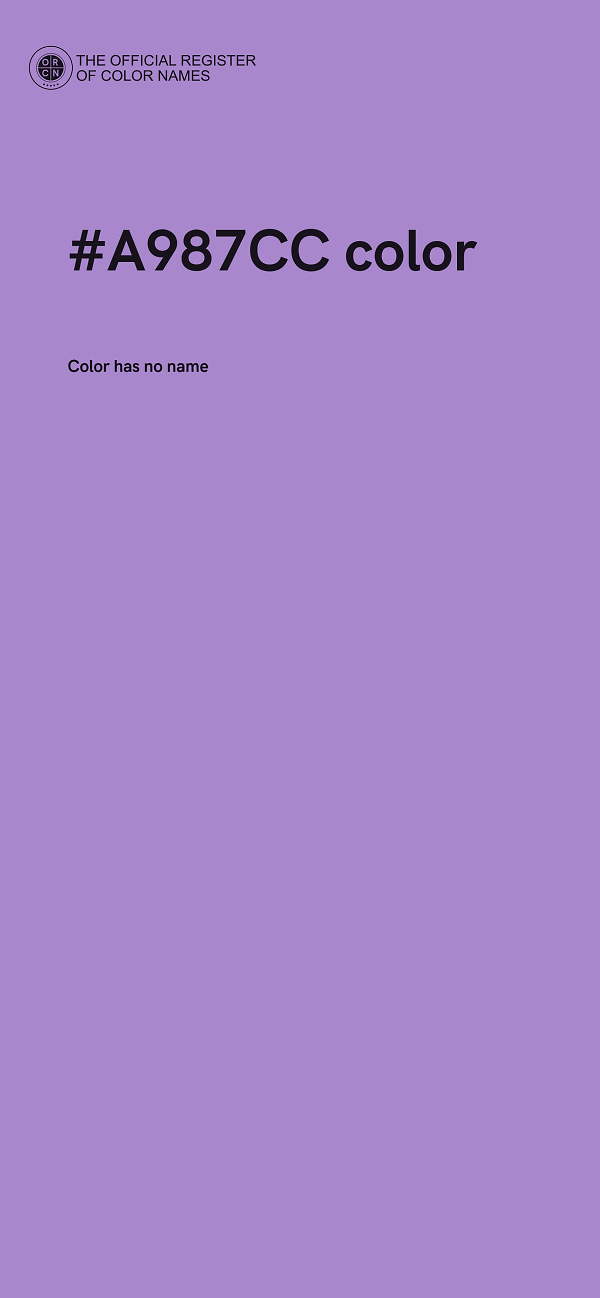 #A987CC color image