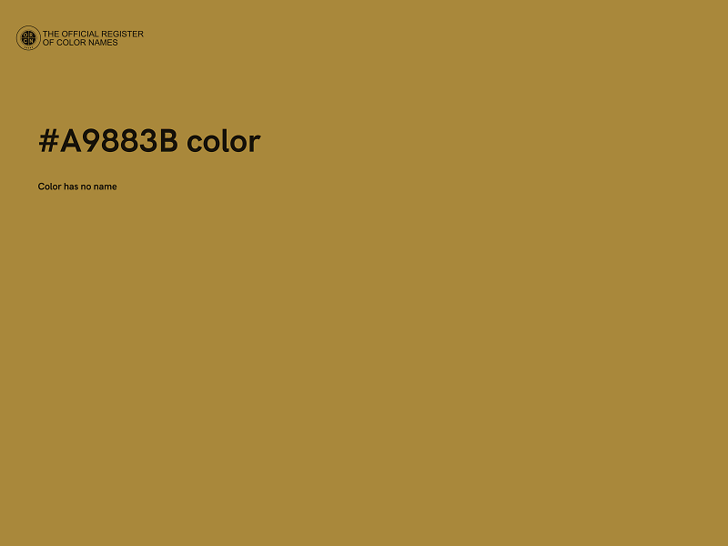 #A9883B color image
