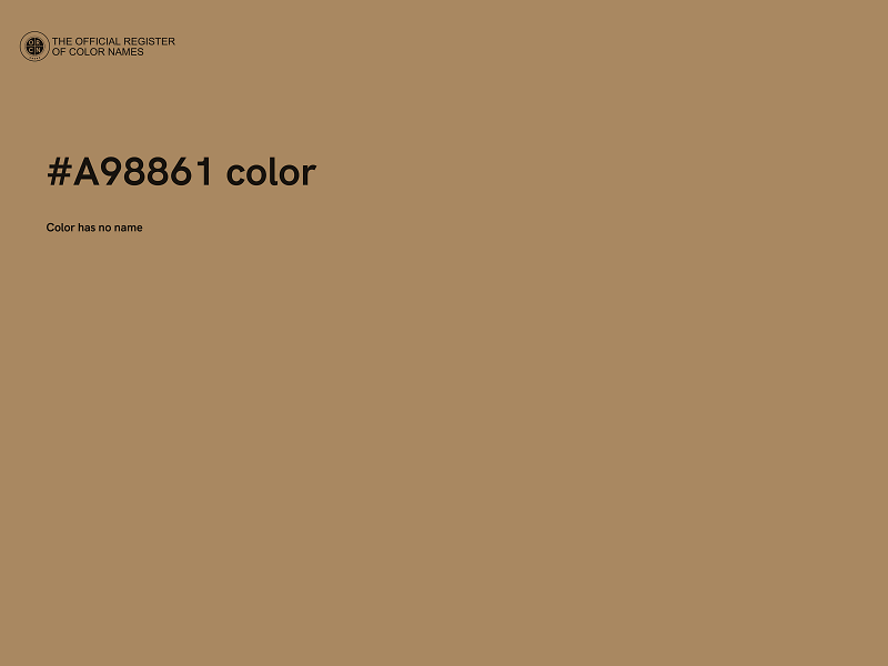 #A98861 color image